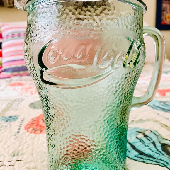 Vintage Coca-Cola Pebble Glass Pitcher - Picture 2 of 9